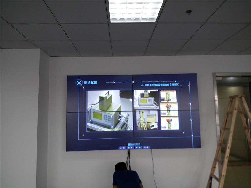 拼接屏施工現(xiàn)場